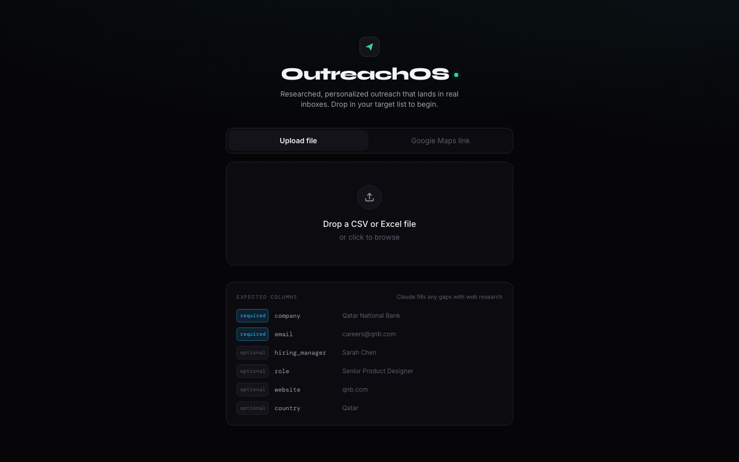 OutreachOS preview